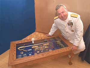 military coffee table display