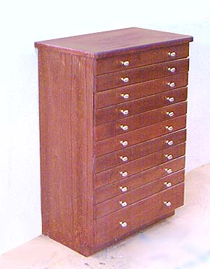 slide-rule collection drawer case
